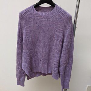 Cashmere Large purple Zadig & Voltaire distressed sweater